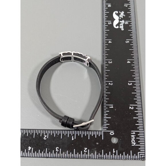 Keep Collective Believe Charm Bracelet Brown Black reversible Leather 8 in - Picture 10 of 16